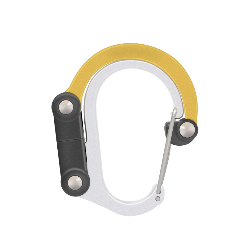 3-in-1 Hybrid Rotating Carabiner - Multi-Function Clip 18kg