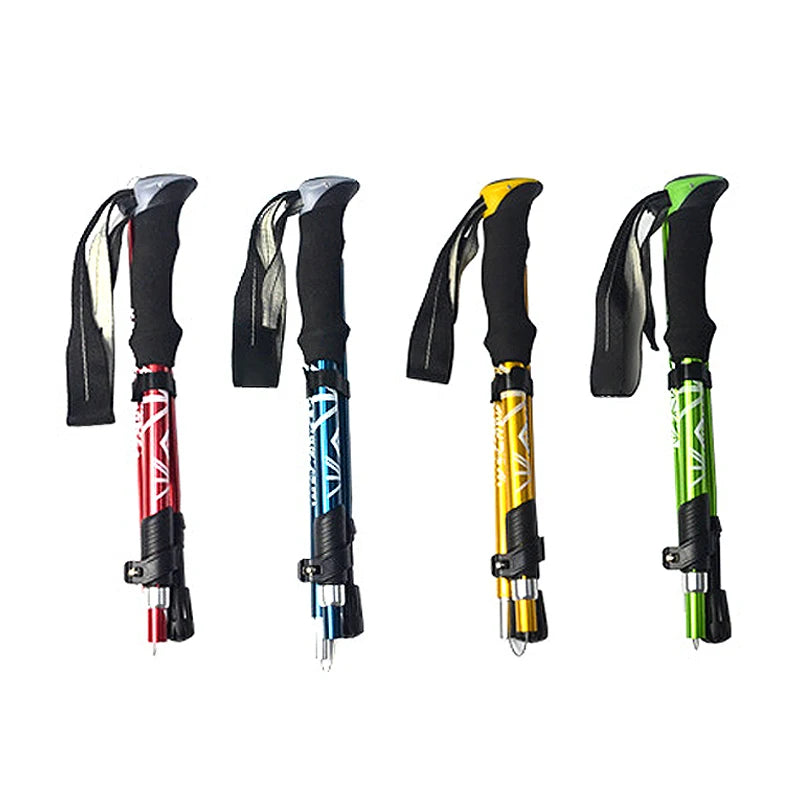 5 Sections Foldable Hiking Pole - Portable Telescopic