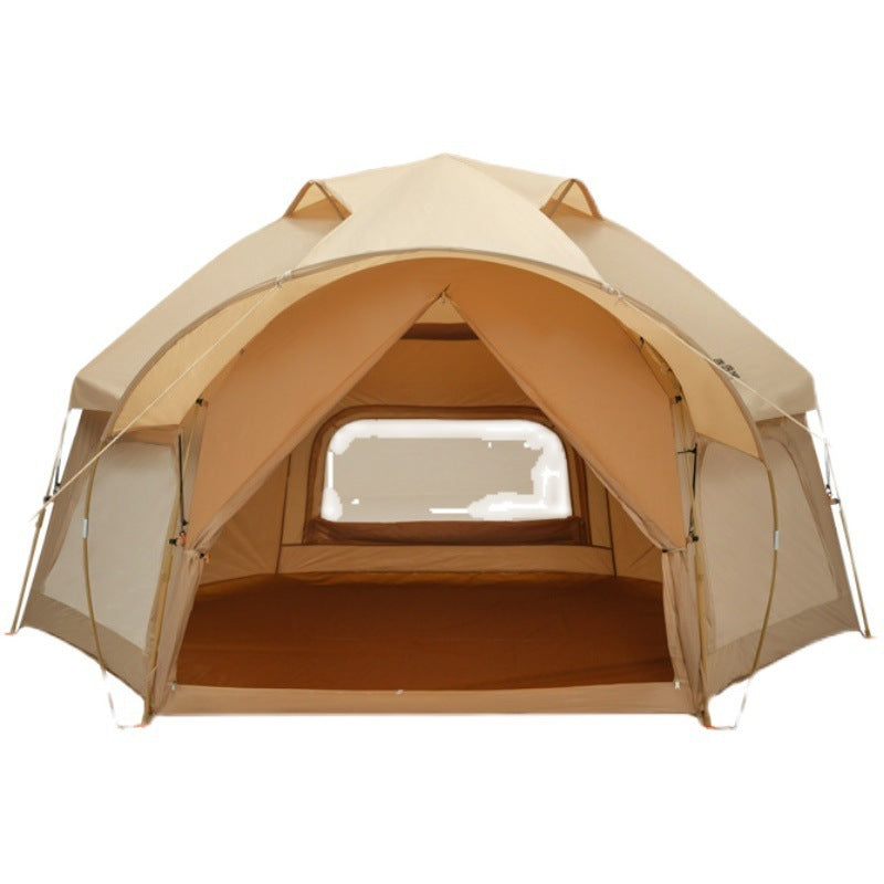 6 Person Hexagonal Tent 340x290cm - Bionic Design Waterproof PU 210T