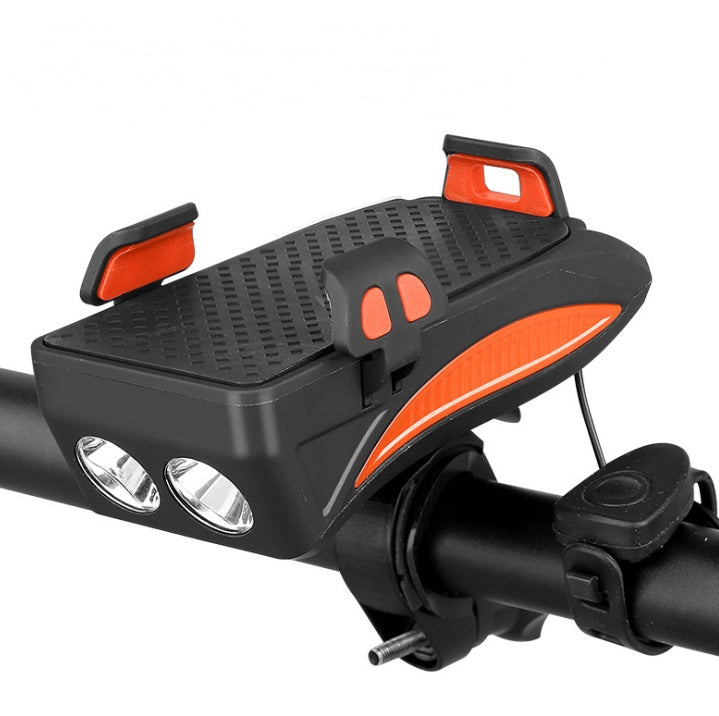 5-in-1 Bike Phone Holder Charger - Light Bell