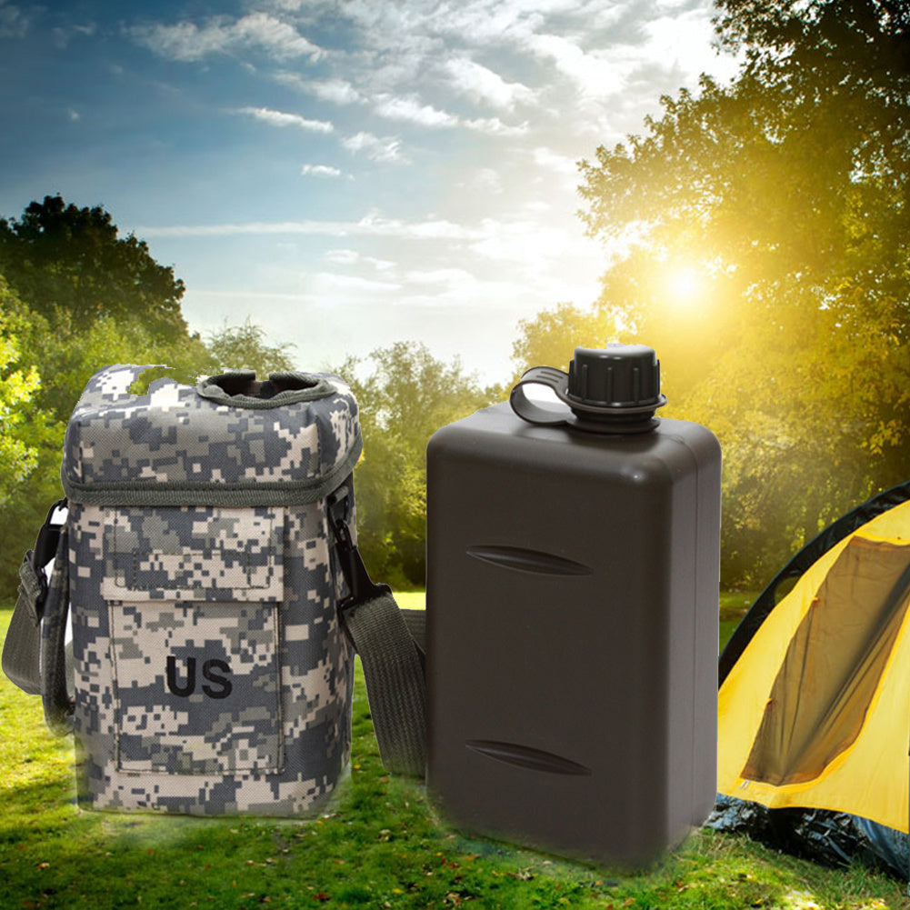 2L PVC Water Bottle Large Capacity - Hiking Travel Long Excursions