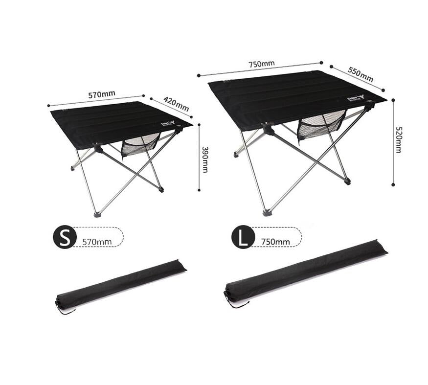 Ultra-Lightweight 800g Portable Aluminum Folding Camping Table