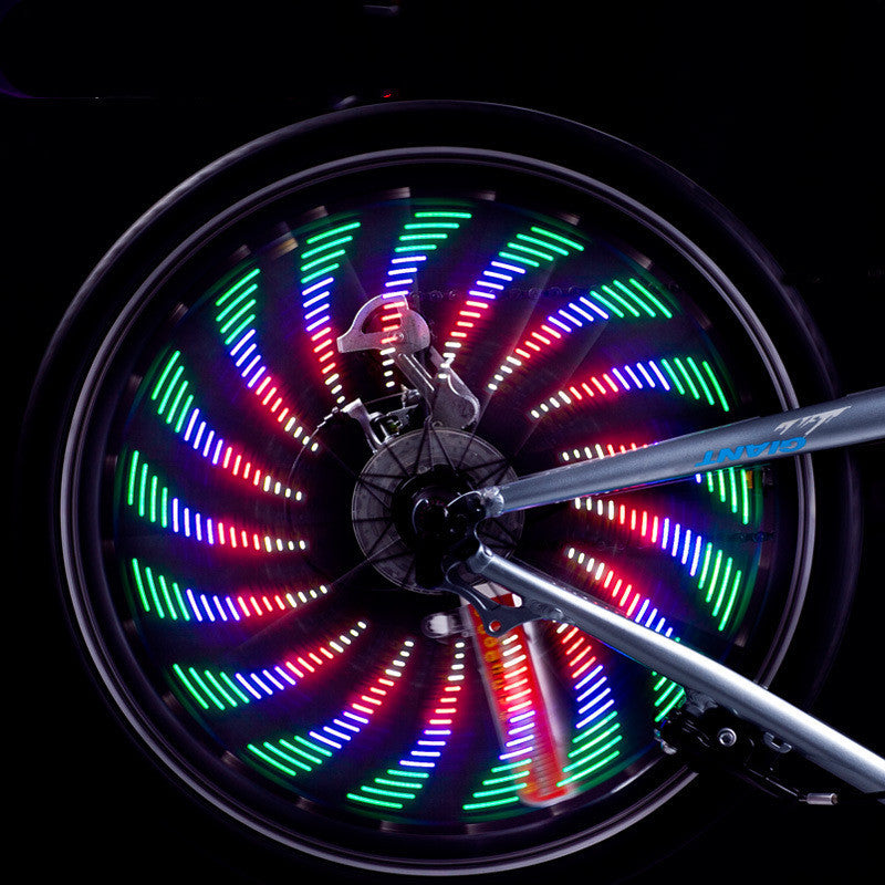 LED Bicycle Rim Lights 32 Patterns - Waterproof Lighting Strip Light