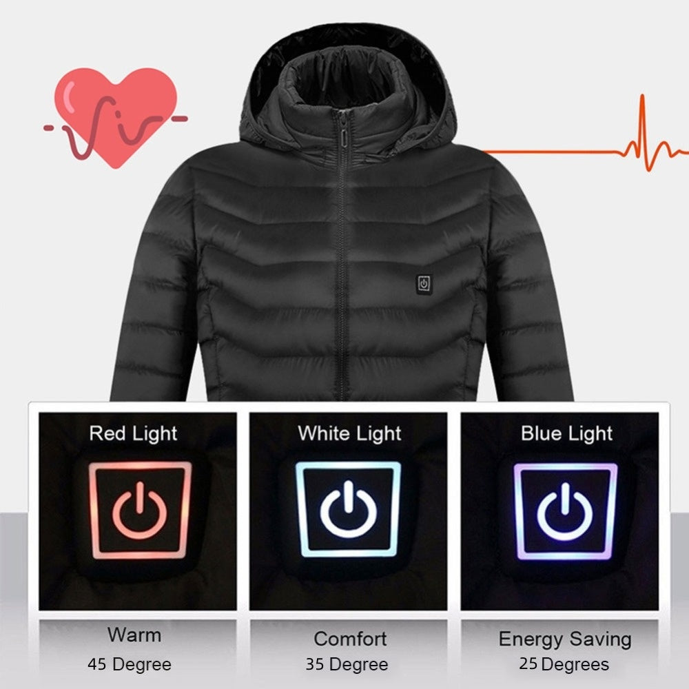 Veste Chauffante USB Homme Hiver - Thermique Coton