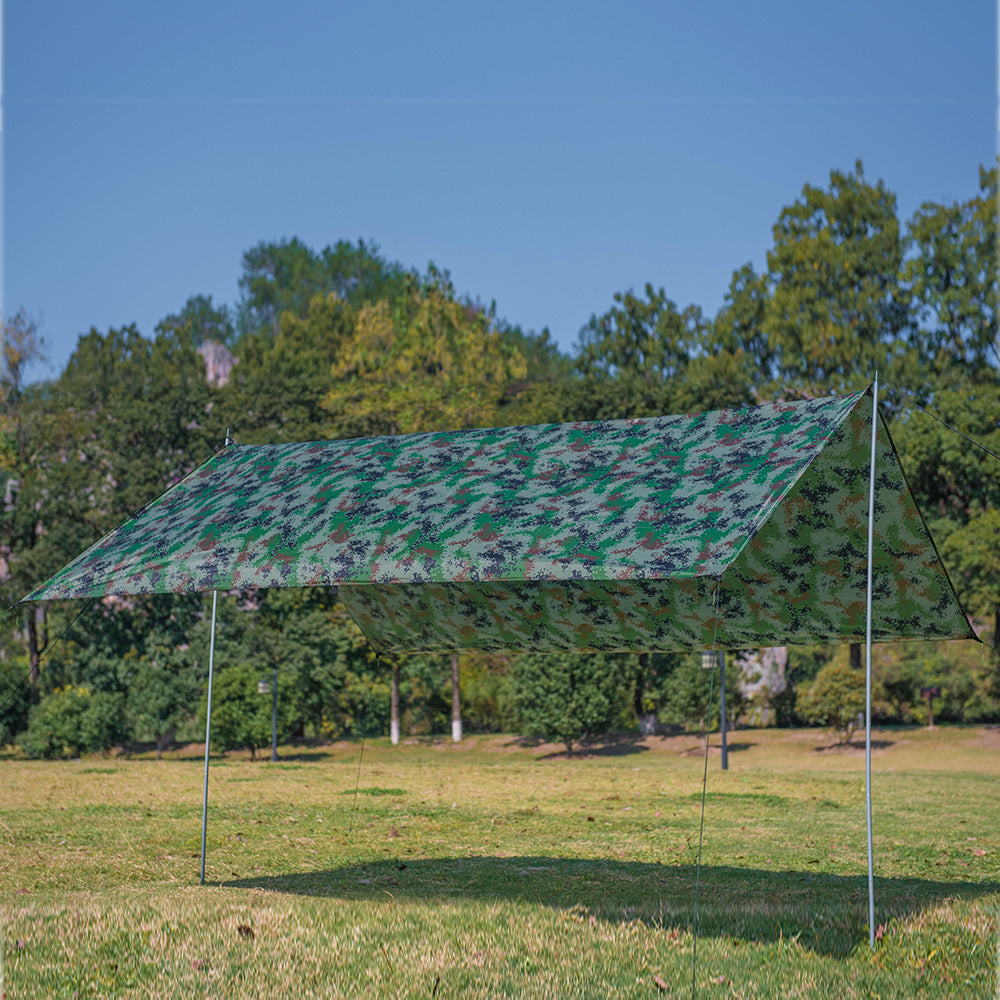 210T Polyester Camping Beach Tarpaulin - Multifunction Sun Shelter