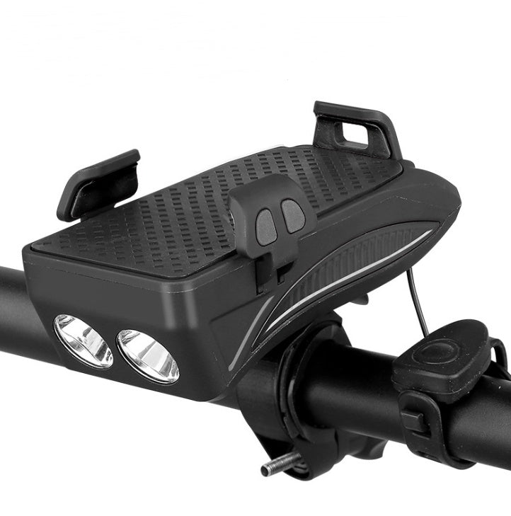 5-in-1 Bike Phone Holder Charger - Light Bell