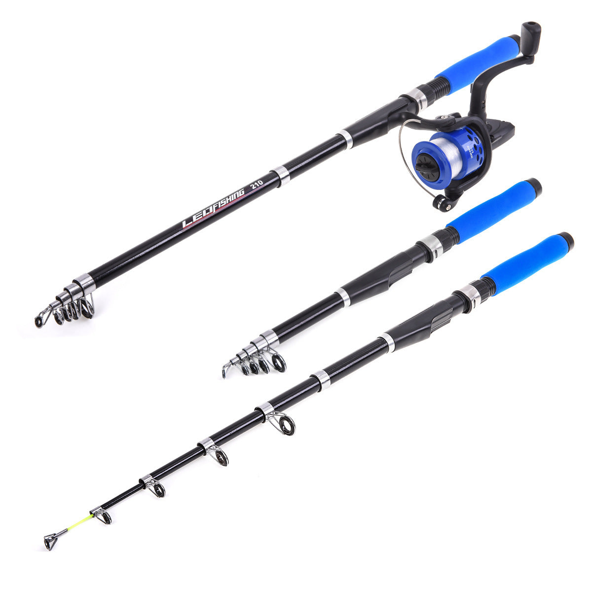 Japan Multifunction Fishing Rod - Fiberglass 10 Sections