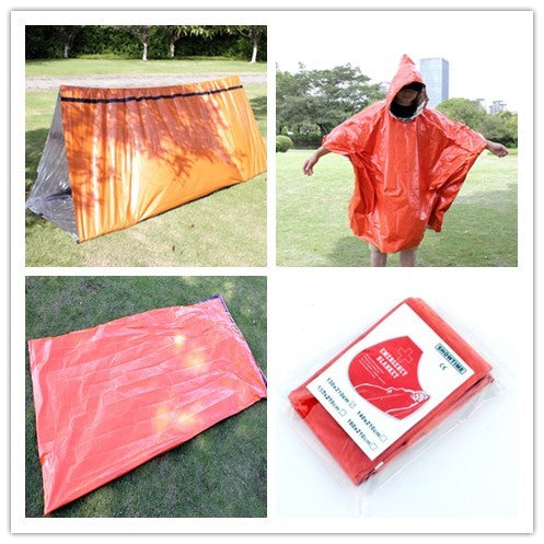 Emergency Aluminum Sleeping Bag - 200g Thermal Insulation Survival Kit