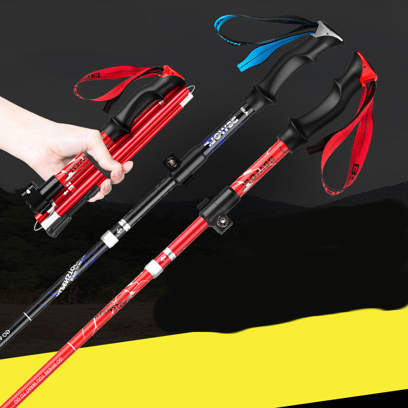 5-Section Aluminum Hiking Pole with External Lock - 330g