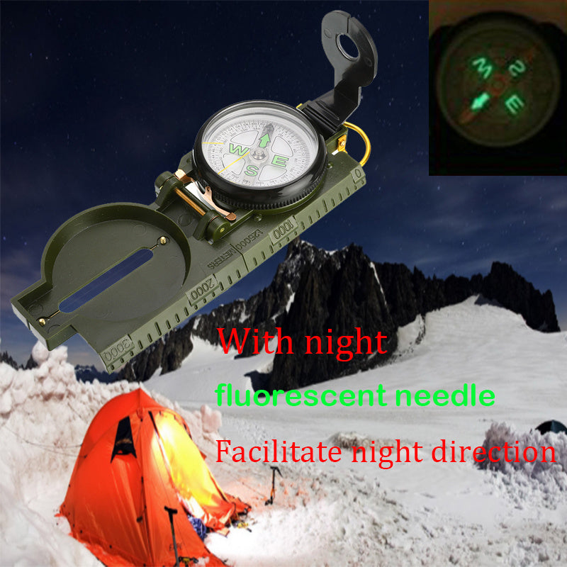 Outdoor Camping Compass, Carabiner, Portable