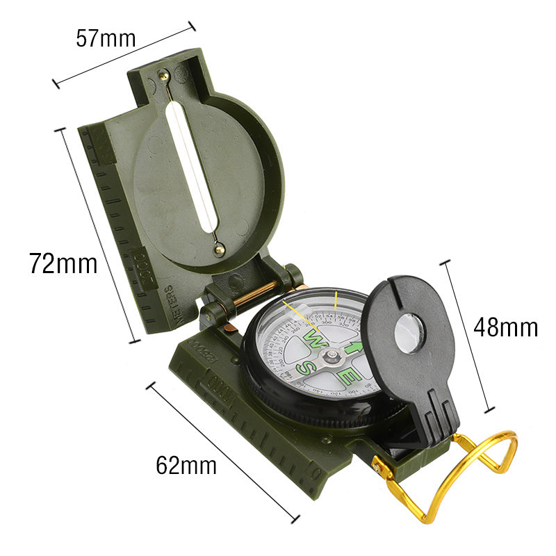 Outdoor Camping Compass, Carabiner, Portable
