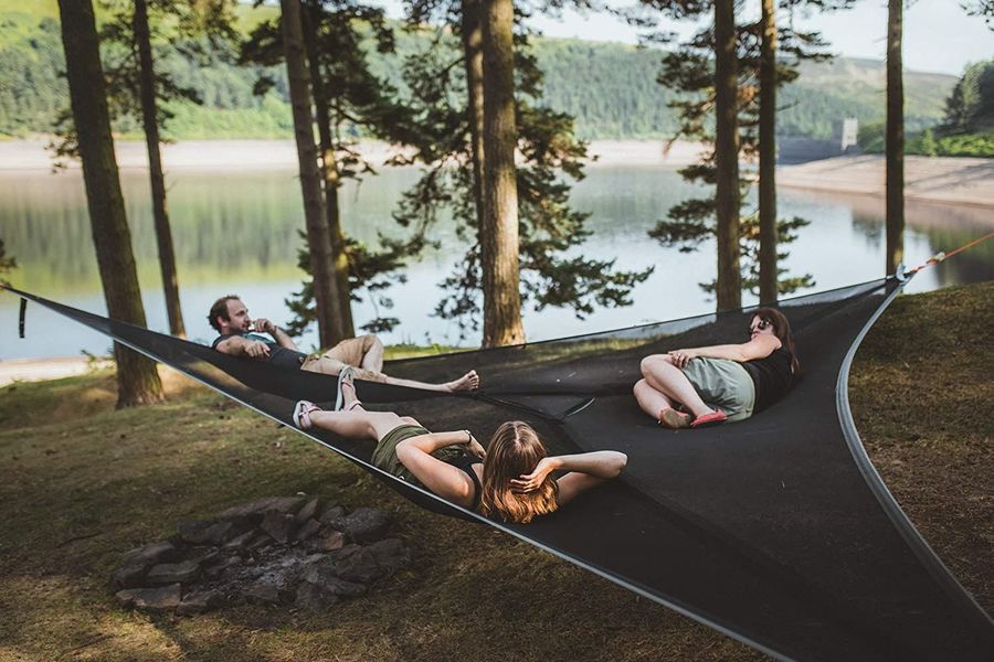 3-Point Triangular Multi-Person Hammock Innovative Design