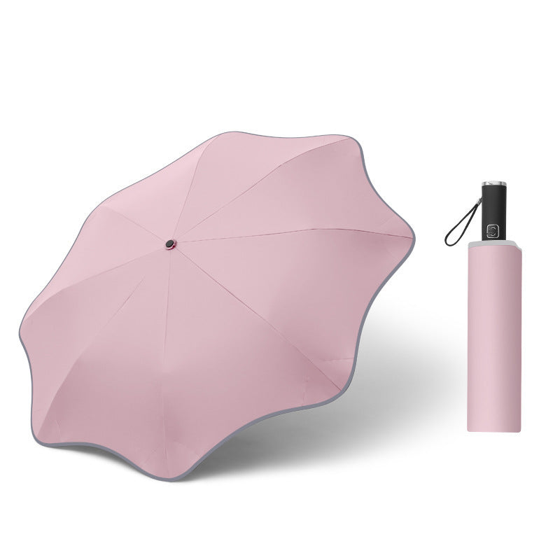 Automatic Transparent Luminous Umbrella - Curved Design LED