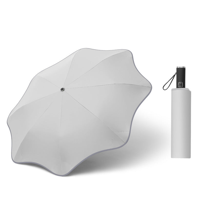 Automatic Transparent Luminous Umbrella - Curved Design LED