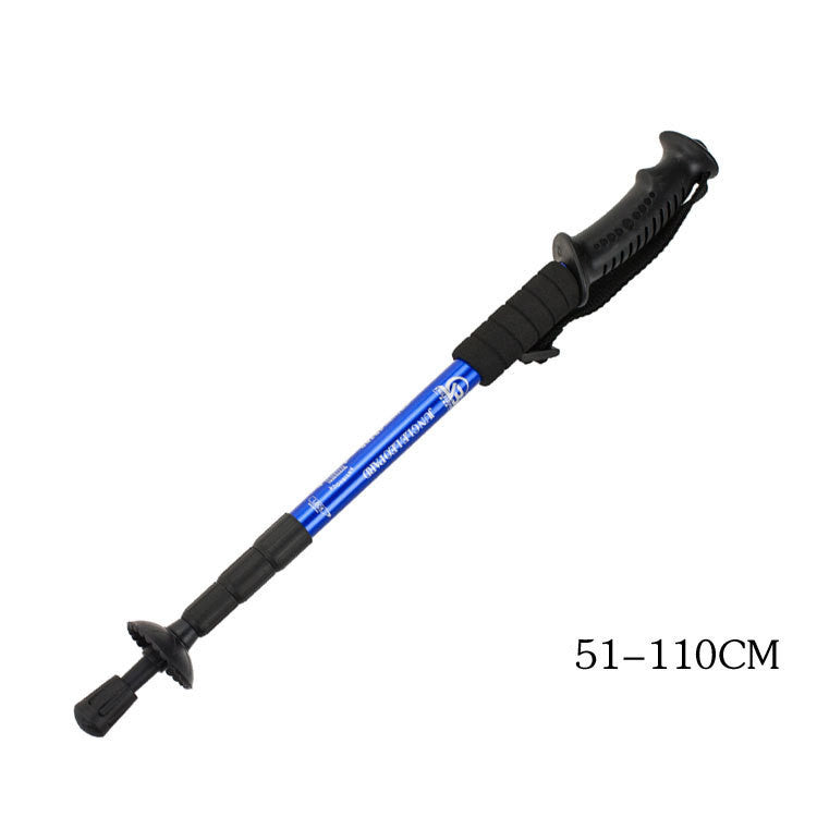 4-Section Aluminum Hiking Pole - Curved Handle 380g