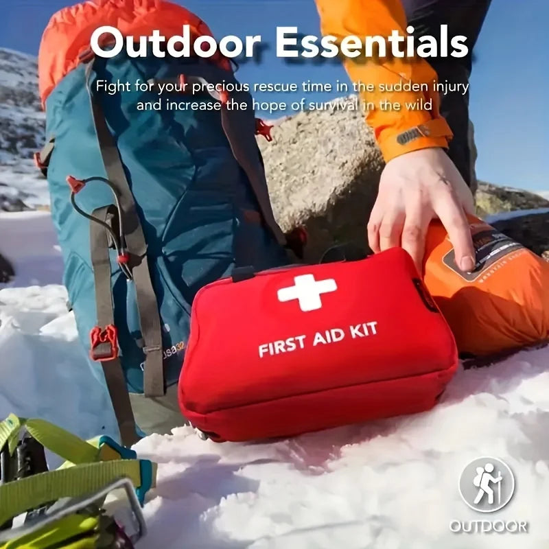 Portable First Aid Kit - Camping Hiking Outdoor