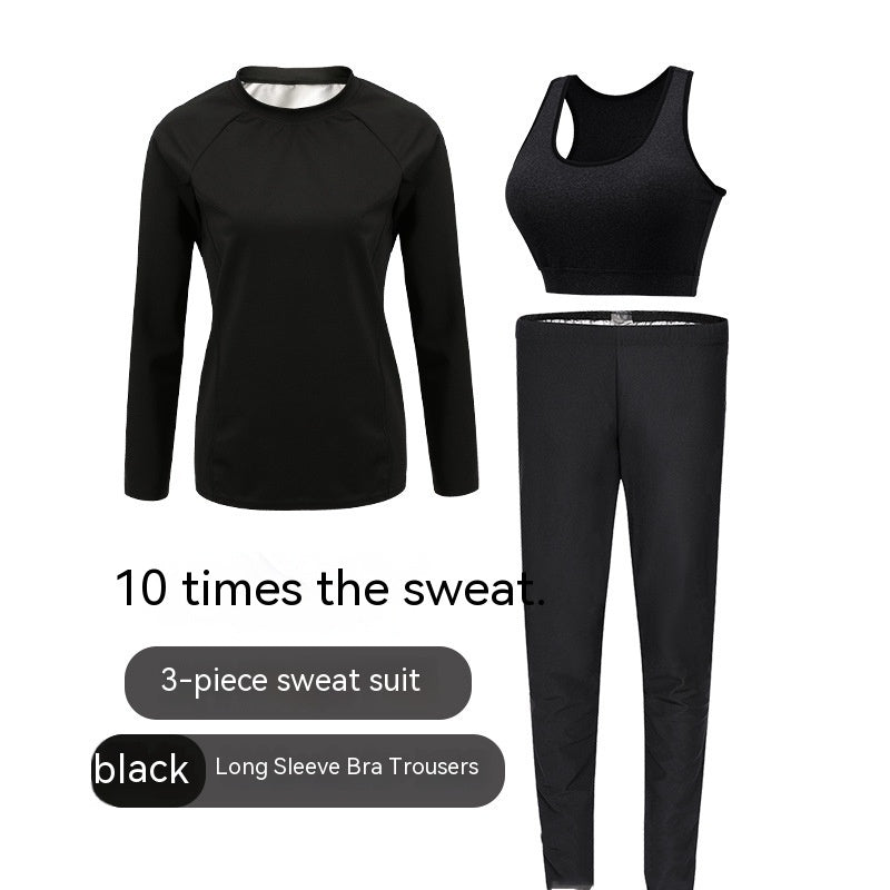 Plus Size Heated Sport Suit - Milk Silk 3 Pieces M-5XL