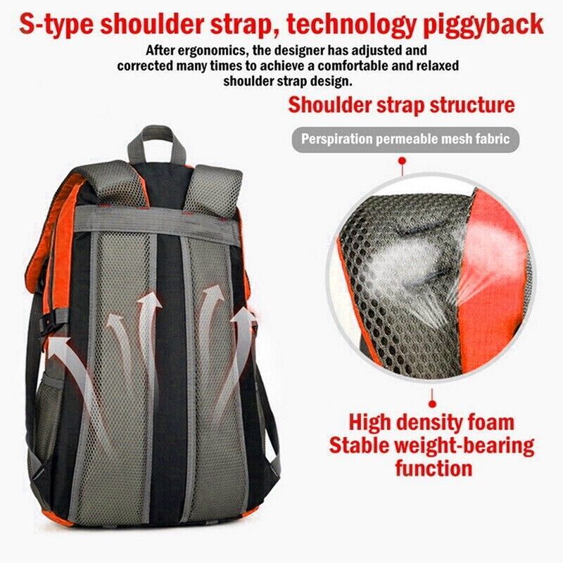 40L Waterproof Backpack - Camping Hiking Travel
