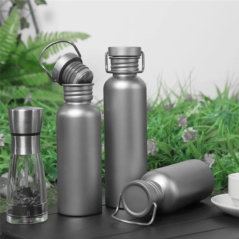 AED4 Titanium Alloy Sport Bottle - Ultra-Lightweight Leakproof 3 Sizes Cycling Hiking