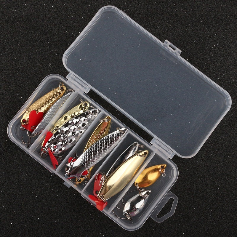 Pineapple Sequin Fishing Lure Kit - 11/21/36 Pieces Metal