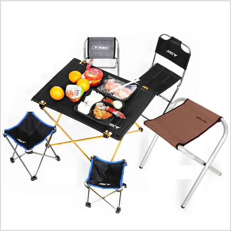 Ultra-Lightweight 800g Portable Aluminum Folding Camping Table