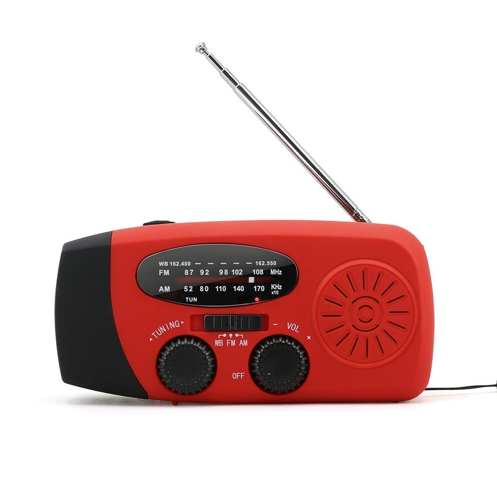 Multifunctional Portable Solar Powered Emergency Radio