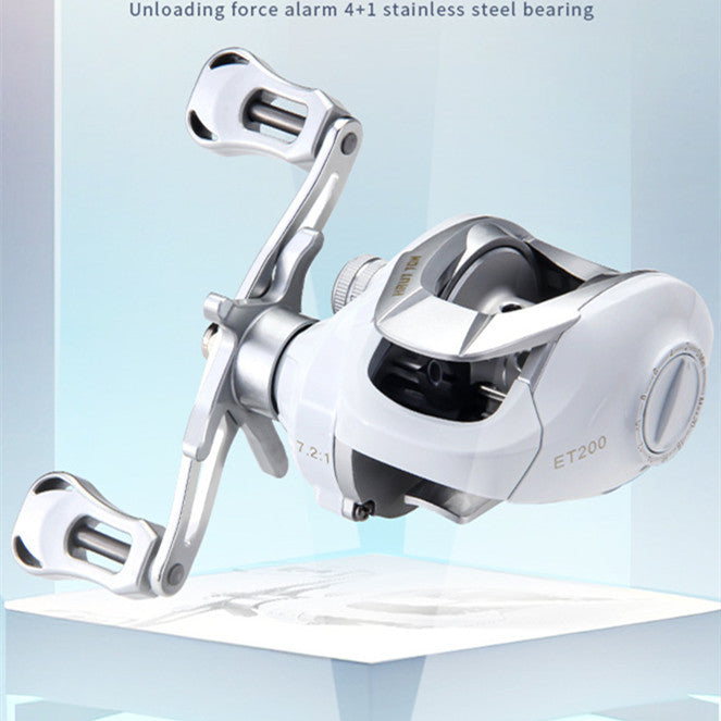 White Micro-Object Baitcasting Reel - AED4 Drop Wheel