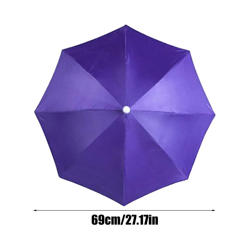 Hands-Free Umbrella Hat - Adjustable UV Protection 69cm