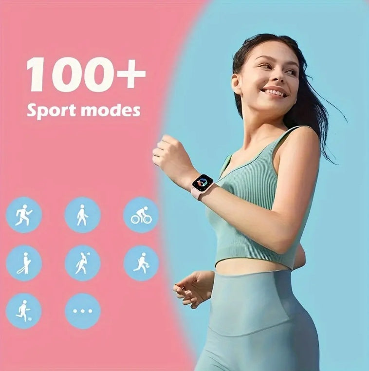 Women's Square Smartwatch - Waterproof Bluetooth Fitness