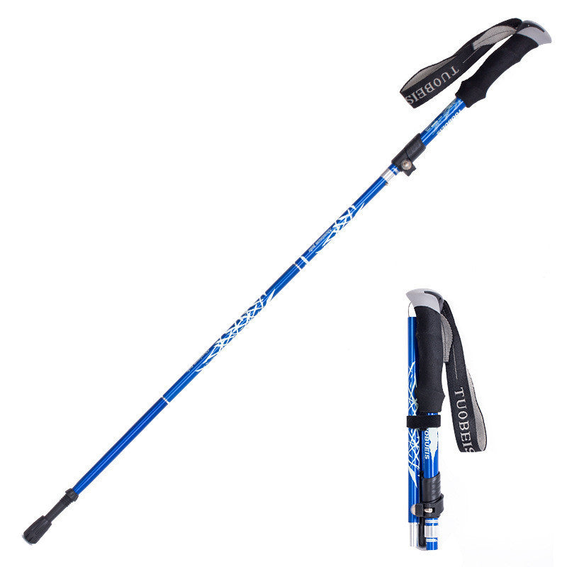 Telescopic Hiking Poles 7075 Aluminum - 5 Adjustable Sections