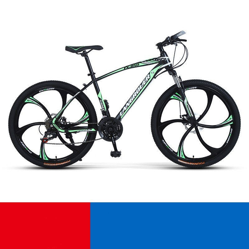 Cross-Country Mountain Bike Variable Speeds - Shock Absorbers & Steel-Carbon Frame - AED4 Competition Bike