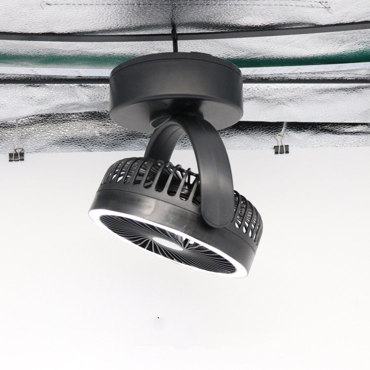 2-in-1 LED Tent Fan - Portable Camping Lighting 405g
