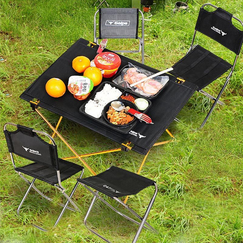 Ultra-Lightweight 800g Portable Aluminum Folding Camping Table