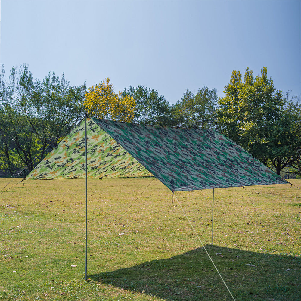 210T Polyester Camping Beach Tarpaulin - Multifunction Sun Shelter