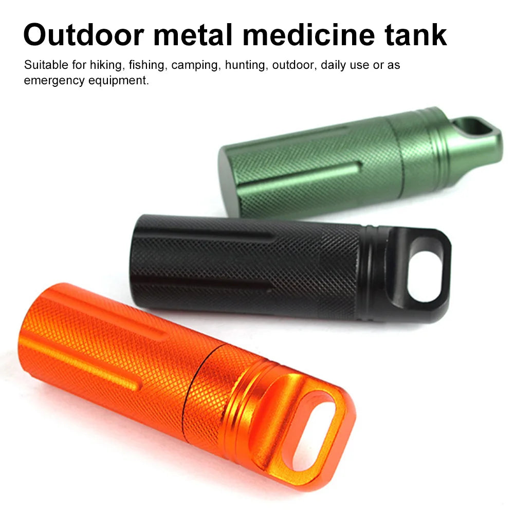 Waterproof Survival Capsule - Outdoor Medicine Container
