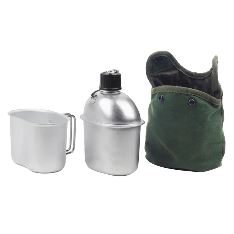 AEF5 0.9L Cookware Set with Water Bottle - Portable Camping Hiking Kit