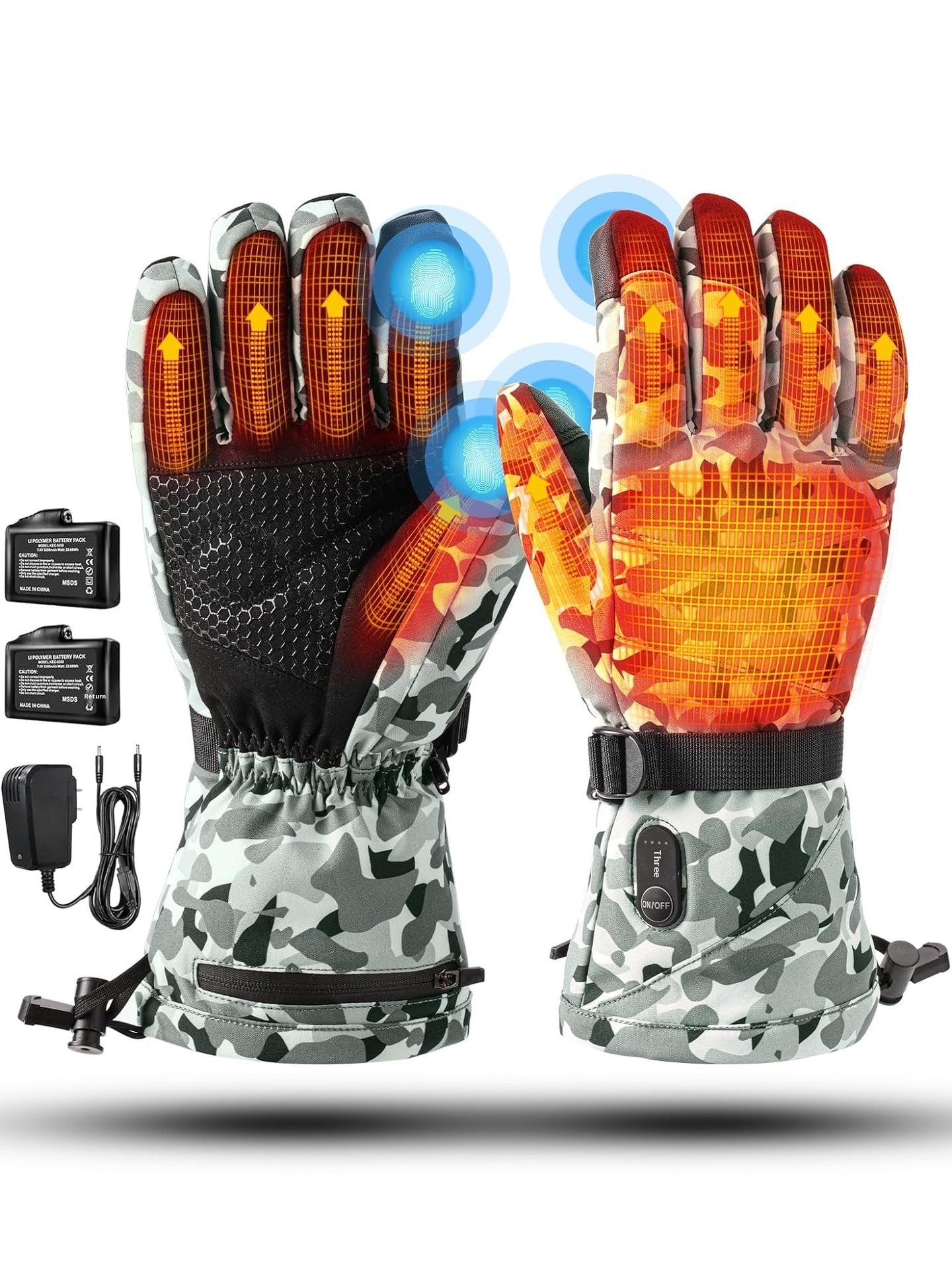 Winter Cycling Heated Gloves - Thickened Thermal Cold Protection AED4