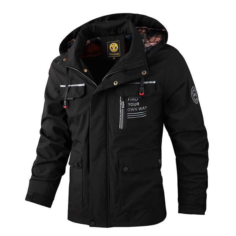 Men's Waterproof Windproof Jacket - Winter Hiking