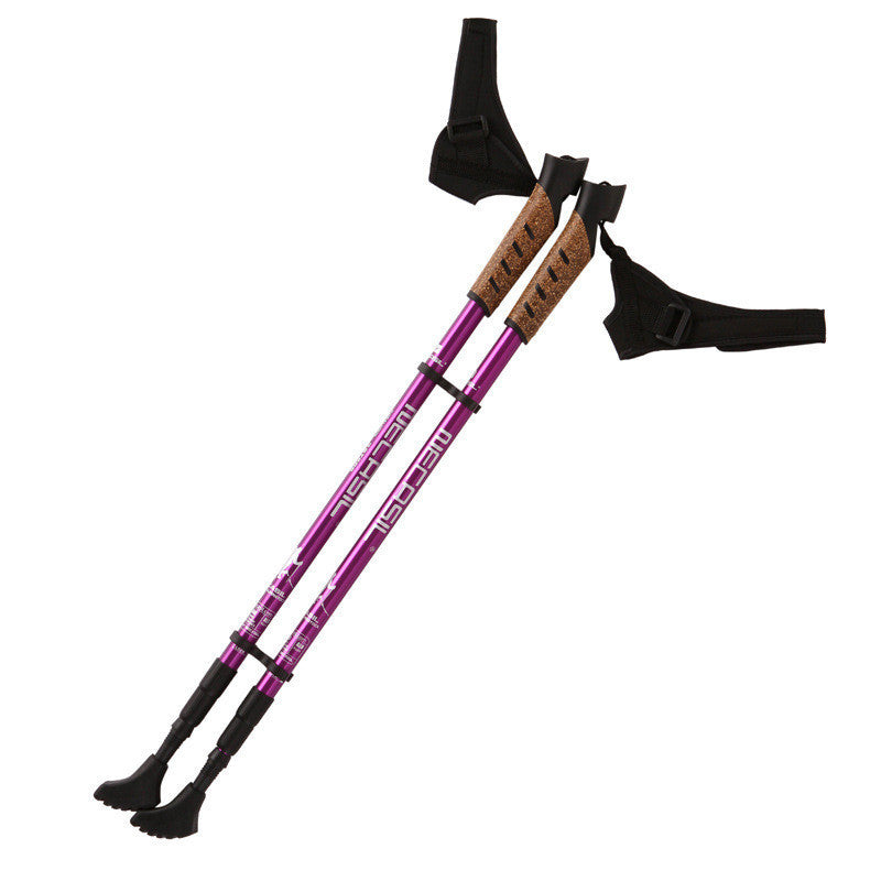 Nordic Walking Poles Straight Handle - Pair 608g