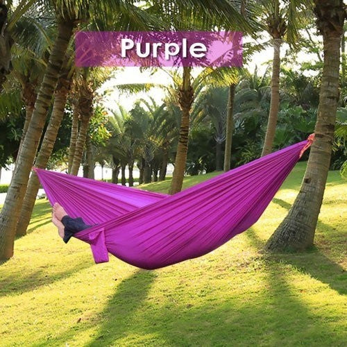 Double Backpacking Hammock - Portable Parachute Nylon