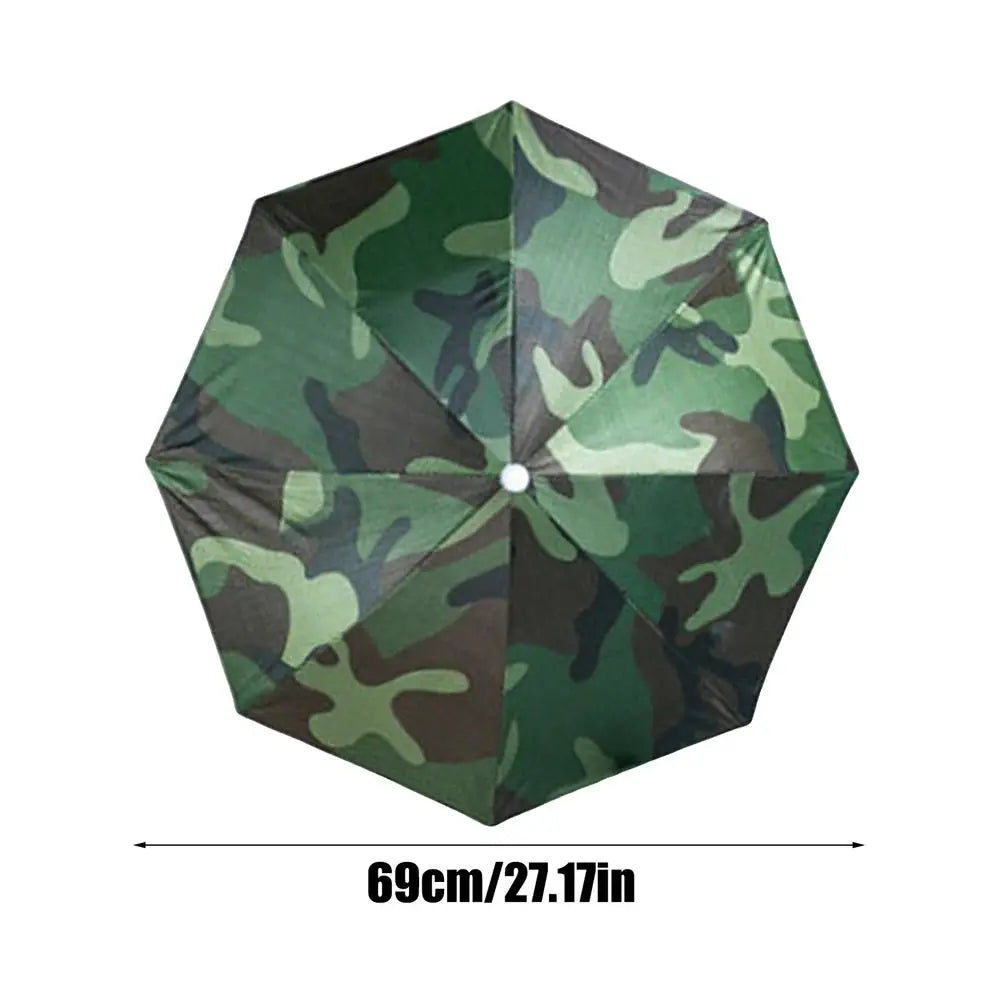 Hands-Free Umbrella Hat - Adjustable UV Protection 69cm