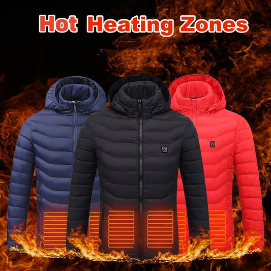Chaqueta térmica de invierno para hombre con USB - Algodón térmico
