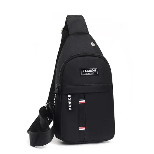 Men's fashionable, convenient, casual, waterproof, adjustable shoulder strap, large capacity waist bag suitable for outdoor acti - Camp de Base Farzen+