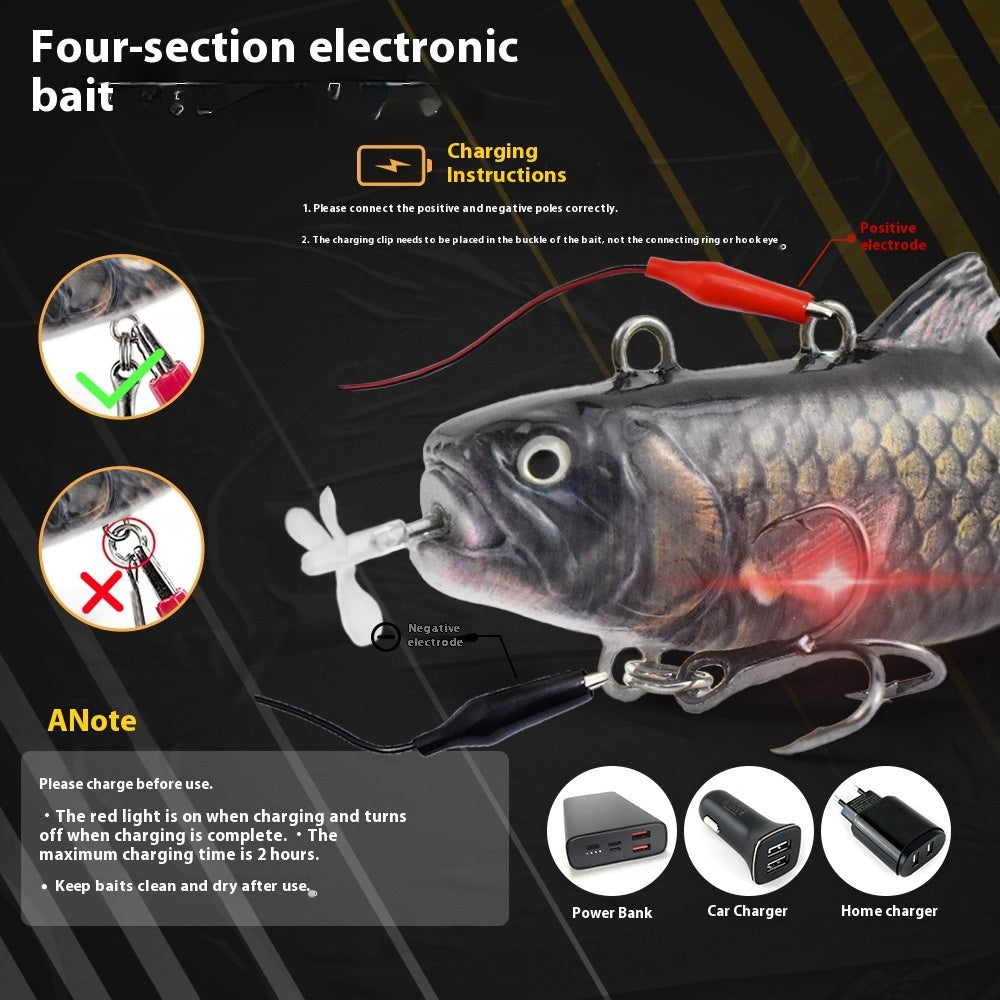 Electronic Lure 4 Sections Propeller - Automatic Swimming Iron