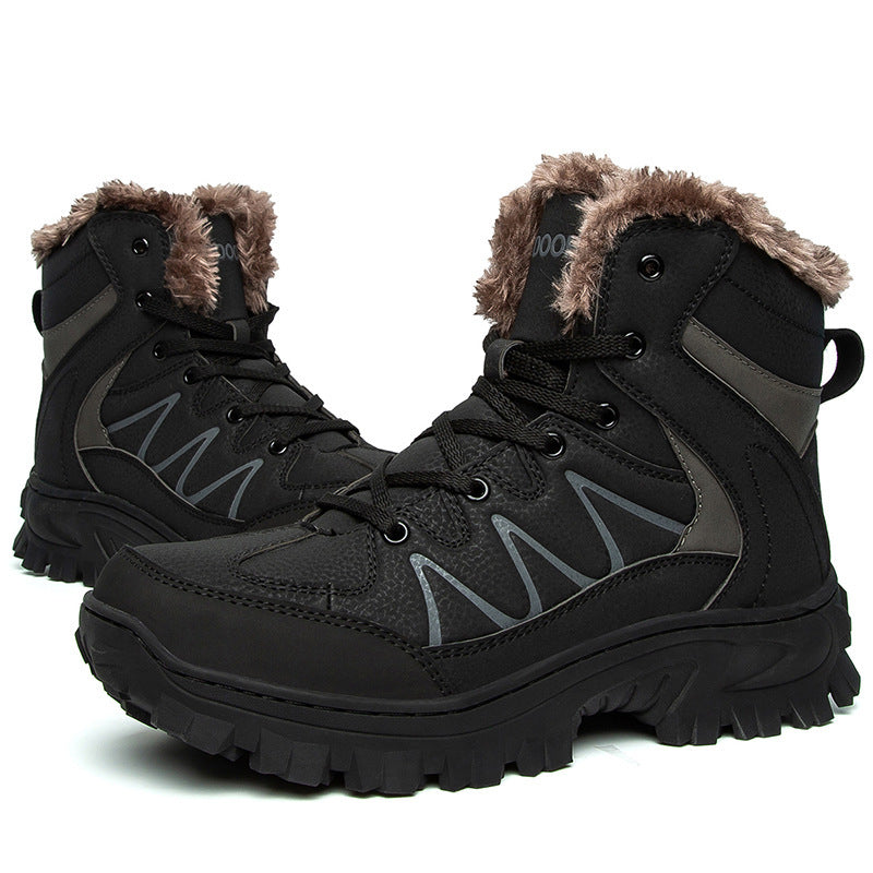Men's Cotton High Top Shoes Large Size Warm Winter 1363g