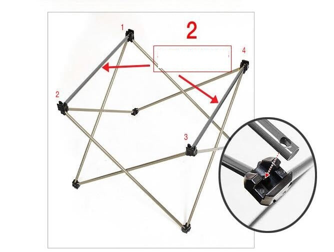 Ultra-Lightweight 800g Portable Aluminum Folding Camping Table