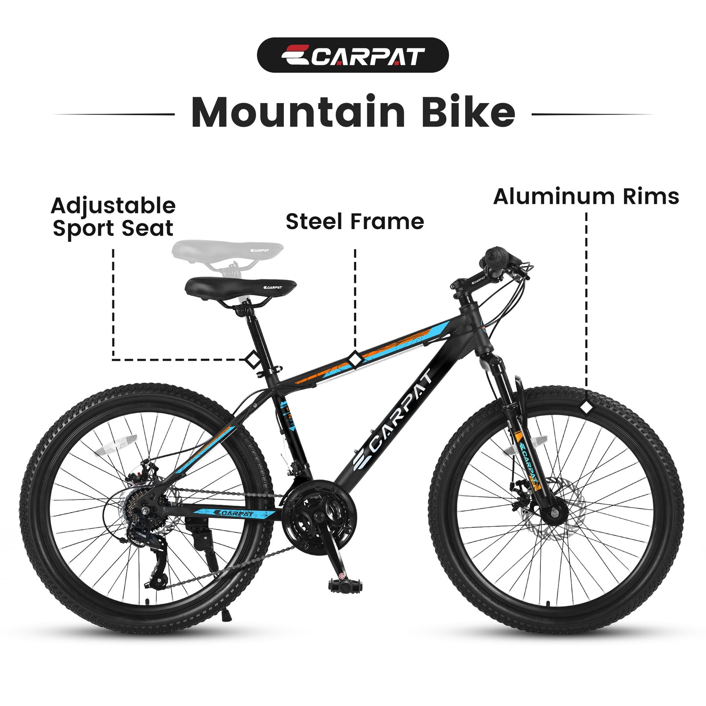 S26102 Performance Black-Blue Mountain Bike - High Quality Mountain Bike Modern Design AED4