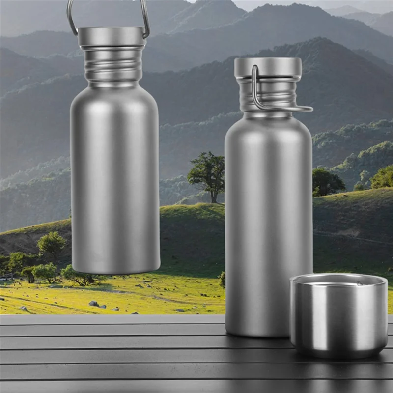 AED4 Titanium Alloy Sport Bottle - Ultra-Lightweight Leakproof 3 Sizes Cycling Hiking