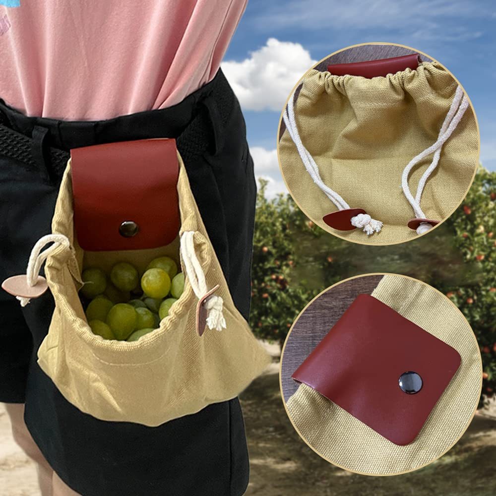 Foldable Canvas Picking Bag - Multifunction Kit Size 23x21cm