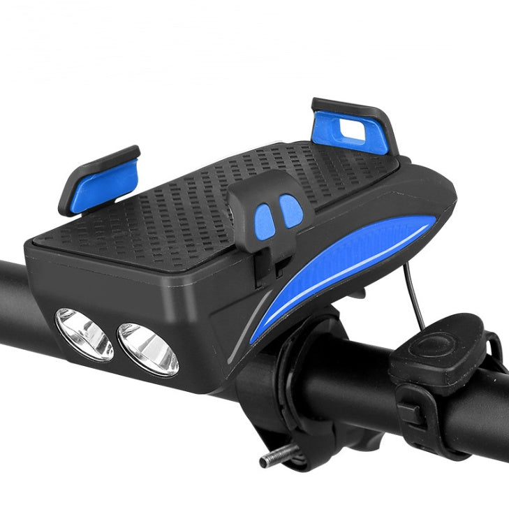 5-in-1 Bike Phone Holder Charger - Light Bell